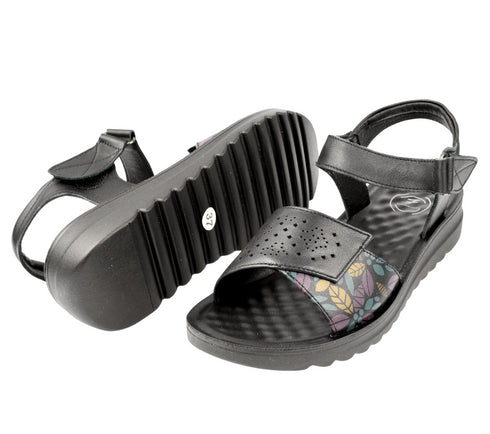 Sandale casual, dama, FORMAZIONE, 27-10 negru, piele naturala